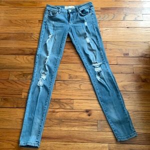 Garage High Waist Distressed Jeggings